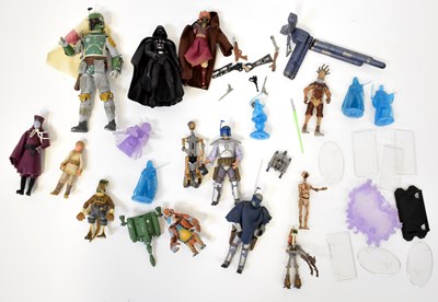 Lot 448 - STAR WARS; a collection of action figures,...