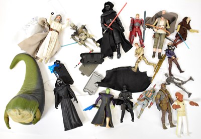Lot 462 - STAR WARS; a collection of action figures,...