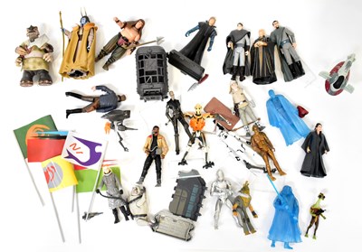 Lot 461 - STAR WARS; a collection of action figures and...