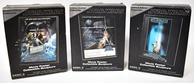 Lot 441 - STAR WARS; four Code-3 Collectibles, limited...