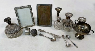 Lot 580 - A Queen Elizabeth II hallmarked silver napkin...