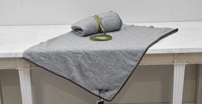 Lot 28 - Two grey wool throws (in bag)