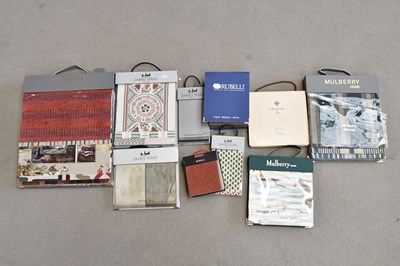 Lot 10 - A large box of sample books including James...