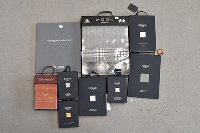Lot 12 - A large box of sample books including Dedar,...