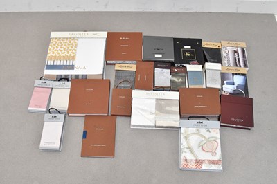 Lot 34 - A box of sample books including Loro Piana, Le...