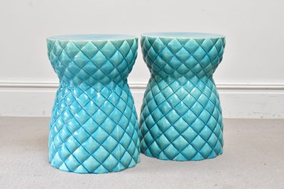 Lot 113 - A pair of contemporary ceramic pineapple...