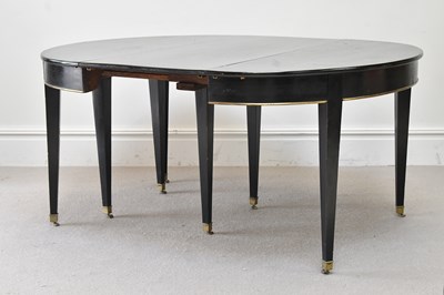 Lot 61 - A 19th century oval extending dining table,...