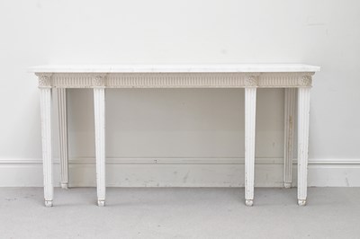 Lot 43 - A 19th century French style marble top console...