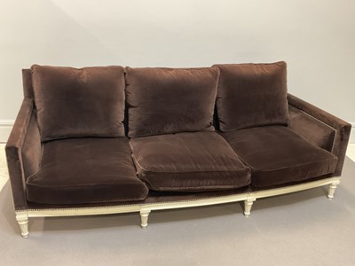 Lot 44 - A good quality contemporary brown velvet...