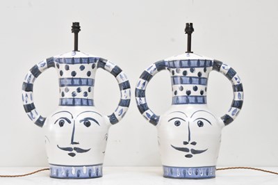 Lot 94 - IN THE MANNER OF PABLO PICASSO; a pair of...