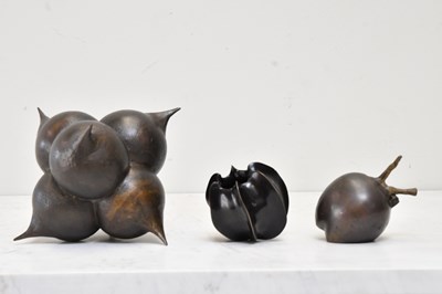 Lot 122 - Two contemporary bronze sculptures including a...