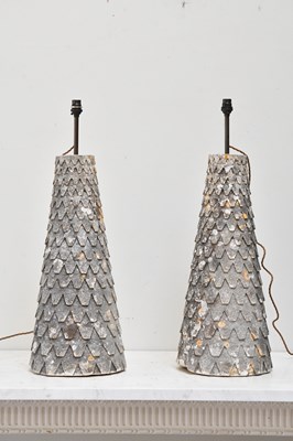 Lot 82 - A pair of contemporary carved stone table...