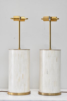 Lot 110 - VISUAL COMFORT & CO; a pair of decorative bone...