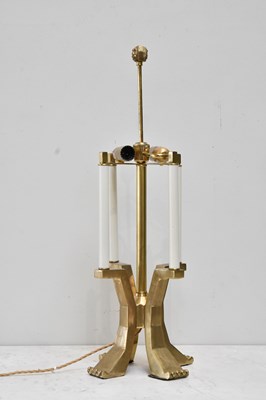 Lot 107 - A contemporary gilt brass and white painted...