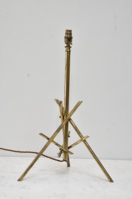 Lot 97 - A contemporary brass table lamp formed as a...