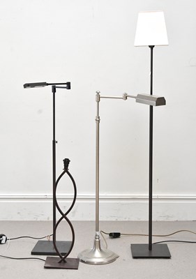Lot 90 - Two contemporary adjustable reading lamps...
