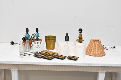 Lot 115 - A pair of contemporary ceramic and copper...