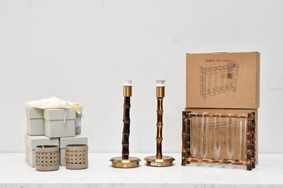 Lot 91 - RIVIERE; a collection of chainwork candle...