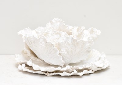 Lot 111 - A large and impressive white glazed ceramic...