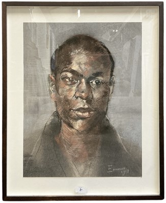 Lot 278 - UNATTRIBUTED; watercolour and pastel, portrait...