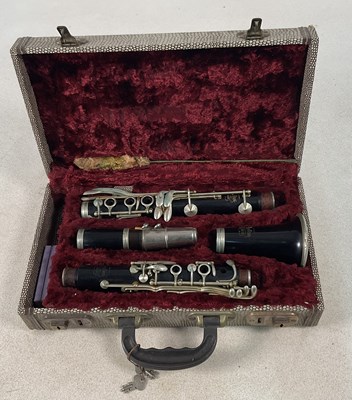 Lot 142 - SELMER; an ebony and sterling silver clarinet...
