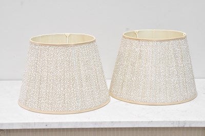 Lot 102 - Two contemporary conical lamp shades with...