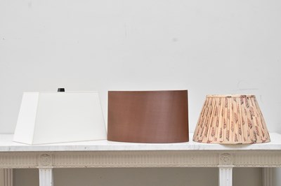 Lot 103 - Three contemporary lamp shades including a...