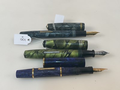Lot 121 - MABIE TODD & CO; a 'Swan' fountain pen with...