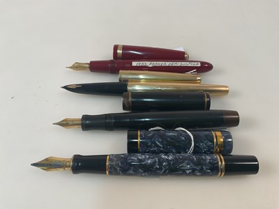Lot 80 - PARKER; two 'Duofold' fountain pens both with...