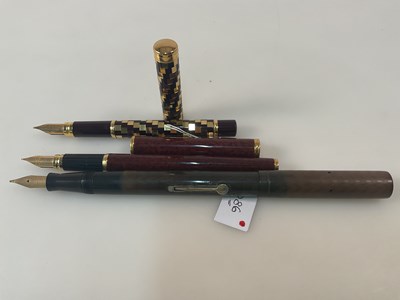 Lot 83 - WATERMAN; a collection of three fountain pens...