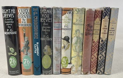 Lot 504 - P G WODEHOUSE; a collection of eleven books,...
