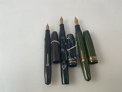 Lot 74 - CONWAY STEWART; three fountain pens, to...