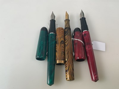 Lot 75 - WATERMAN; a collection of three fountain pens...