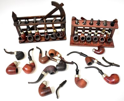Lot 548d - K & P PETERSON; a collection of pipes with...