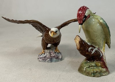 Lot 350 - BESWICK; two bird figures comprising a...