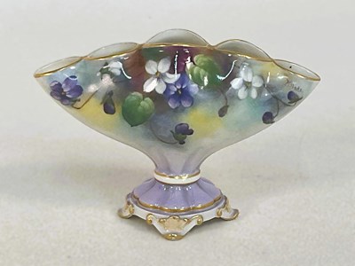 Lot 249 - ROYAL WORCESTER; a tulipiere shaped vase...