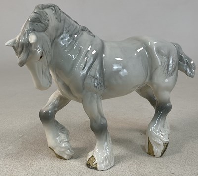 Lot 348 - BESWICK; a grey shire horse numbered 2578 to...
