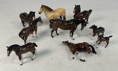 Lot 340 - BESWICK; a highland horse, height 18cm,...