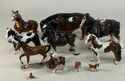 Lot 341 - SYLVAC; a brown bull, together with a...