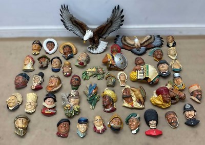 Lot 17 - BOSSONS; a large quantity of plaster figural...