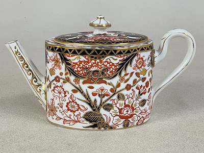 Lot 244 - ROYAL CROWN DERBY; 'Imari' traditional teapot,...