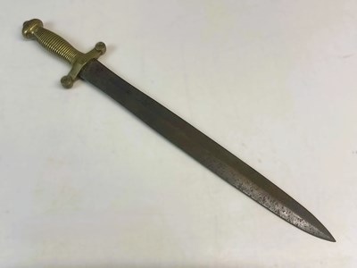 Lot 229 - A brass handled gladiator style sword, with...