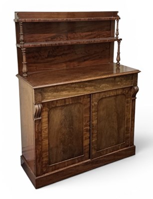 Lot 64 - A late Victorian mahogany gallery back...