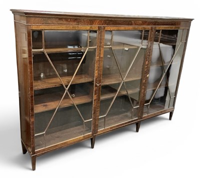 Lot 35 - An early 20th century mahogany bookcase, with...