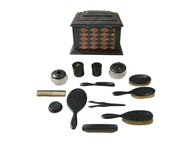 Lot 371 - A late 19th/early 20th century ebony and...