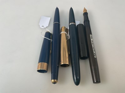 Lot 94 - PARKER; two fountain pens comprising a Early...