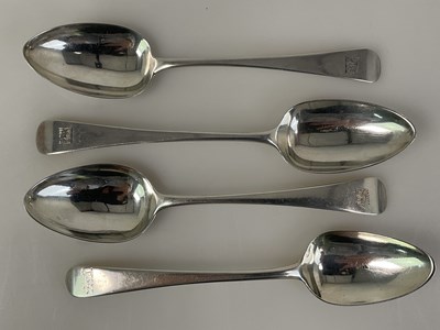Lot 593 - HESTER BATEMAN; a George IV hallmarked silver...
