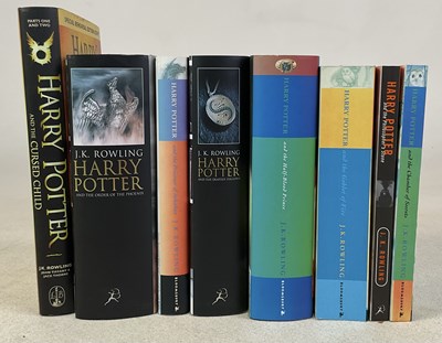 Lot 513 - J K ROWLING; a collection of eight hardback...