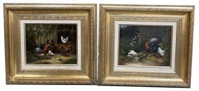 Lot 256 - UNATTRIBUTED; a modern oil on board, rural...