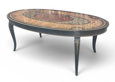 Lot 52 - A reproduction Italian mahogany, walnut and...